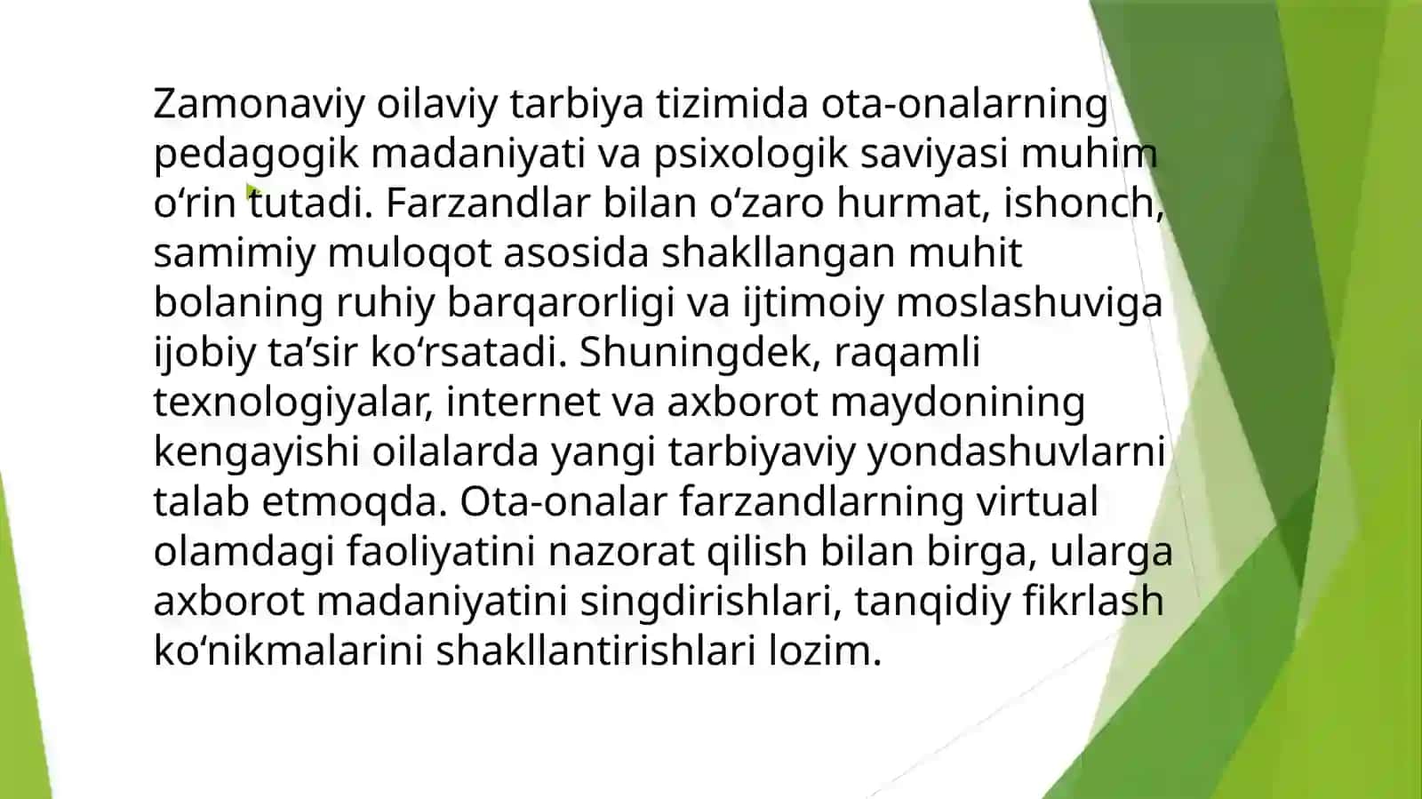 Bugungi kunda oilaviy tarbiya borasida zamonaviy qarashlar 4