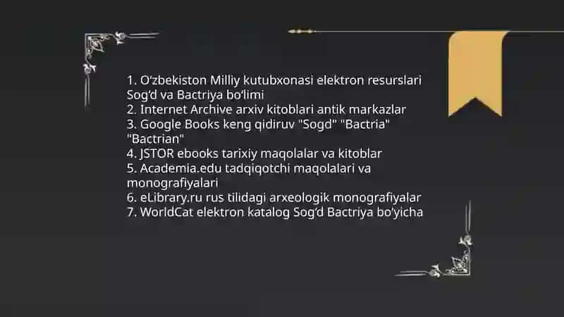 O‘zbekiston tarixining turli davrlariga oid elektron kitoblar bibliografiyasini shakllantirish 4
