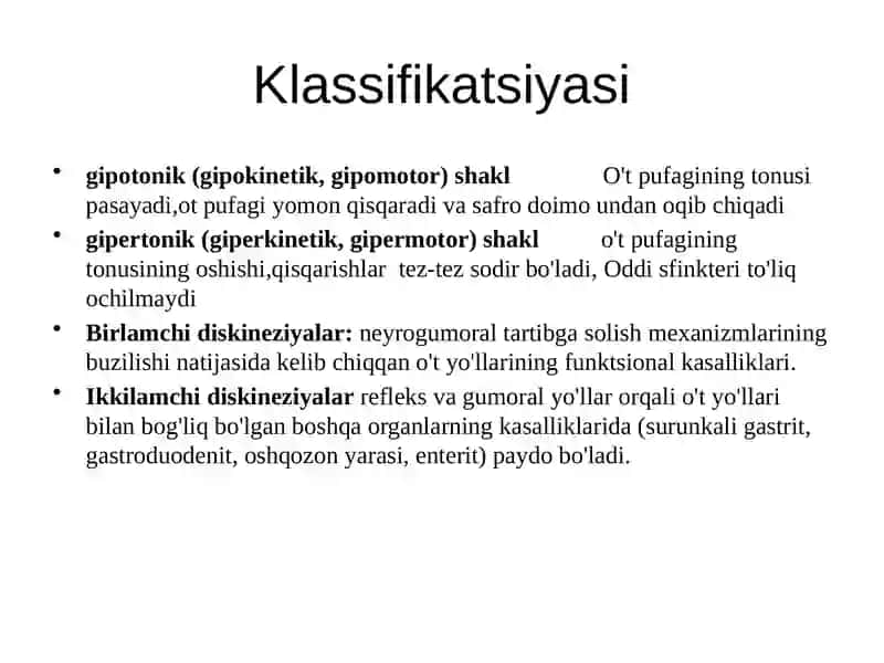 O’t pufagi diskineziyasi 4