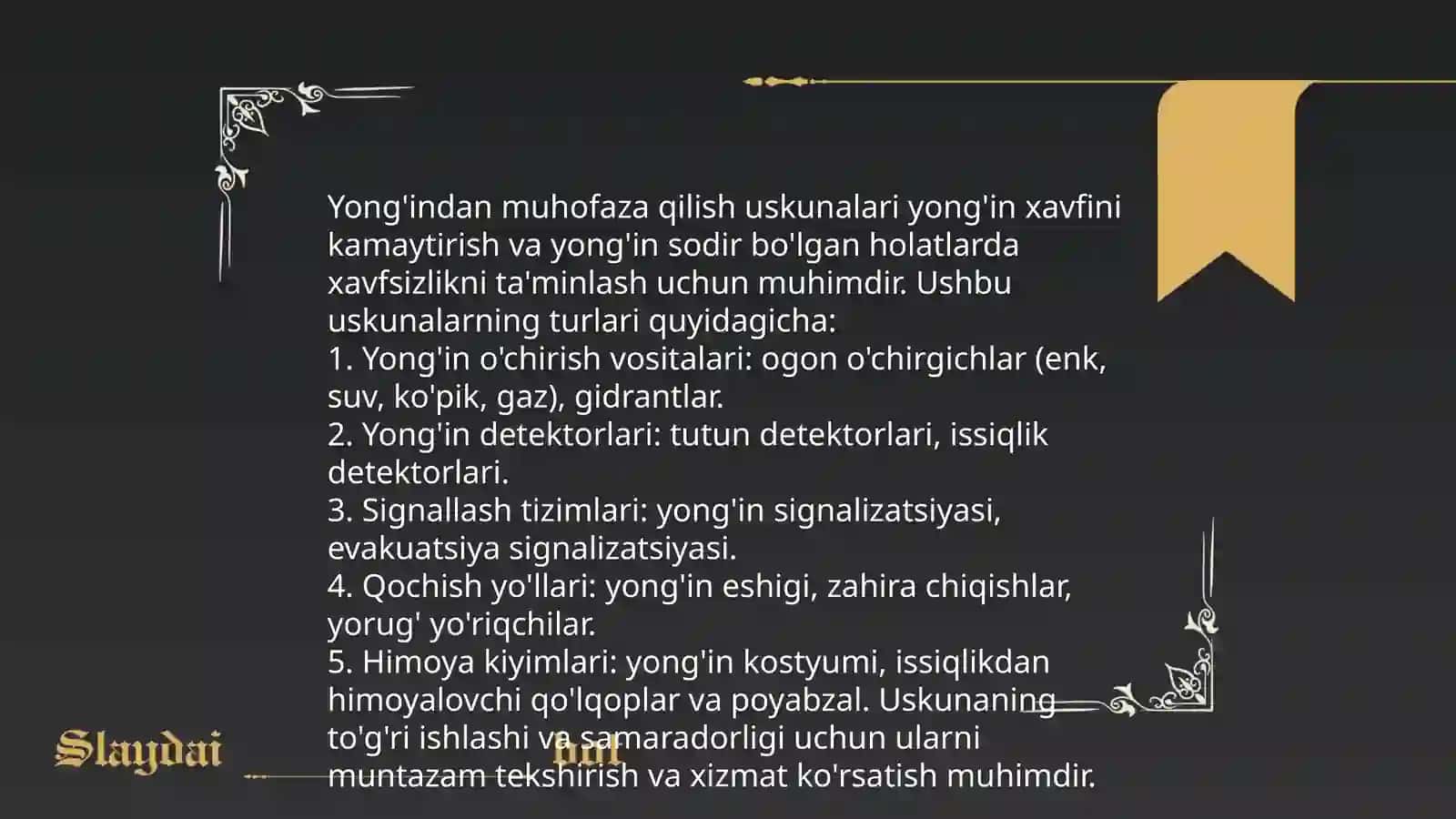 Elektr uskunalrdagi yong'inni bartaraf etishdagi samarali vositalar 4