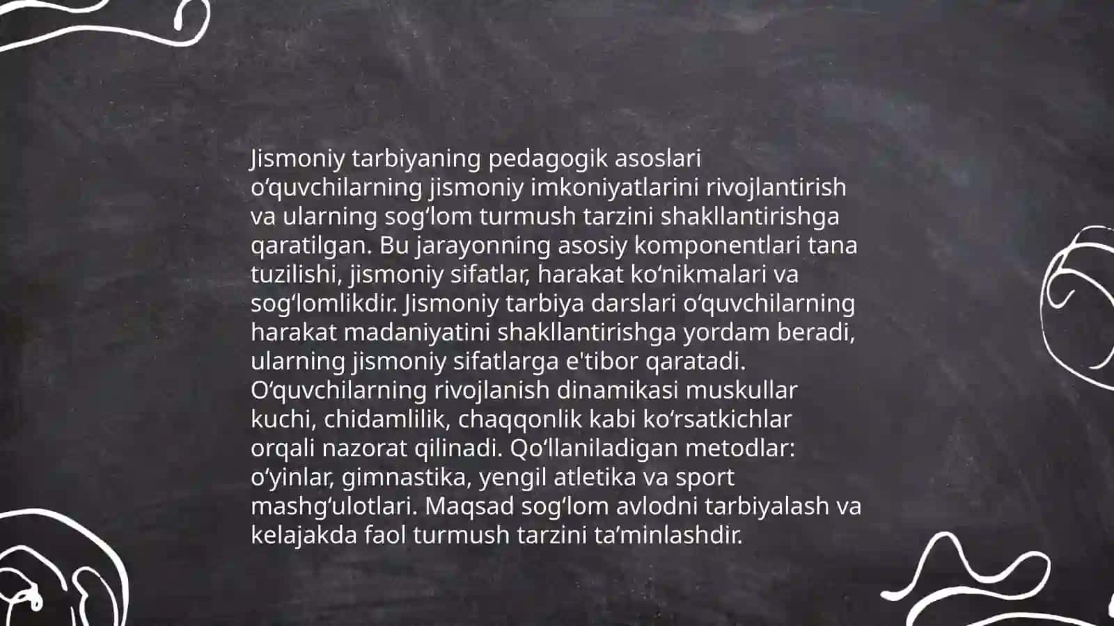 Bolalar jismoniy tarbiyasi fanining rivojlanish tizimi 4