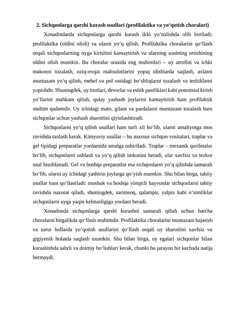 Xonadonlarda dala va uy sichqonlariga qarshi kurashish 4