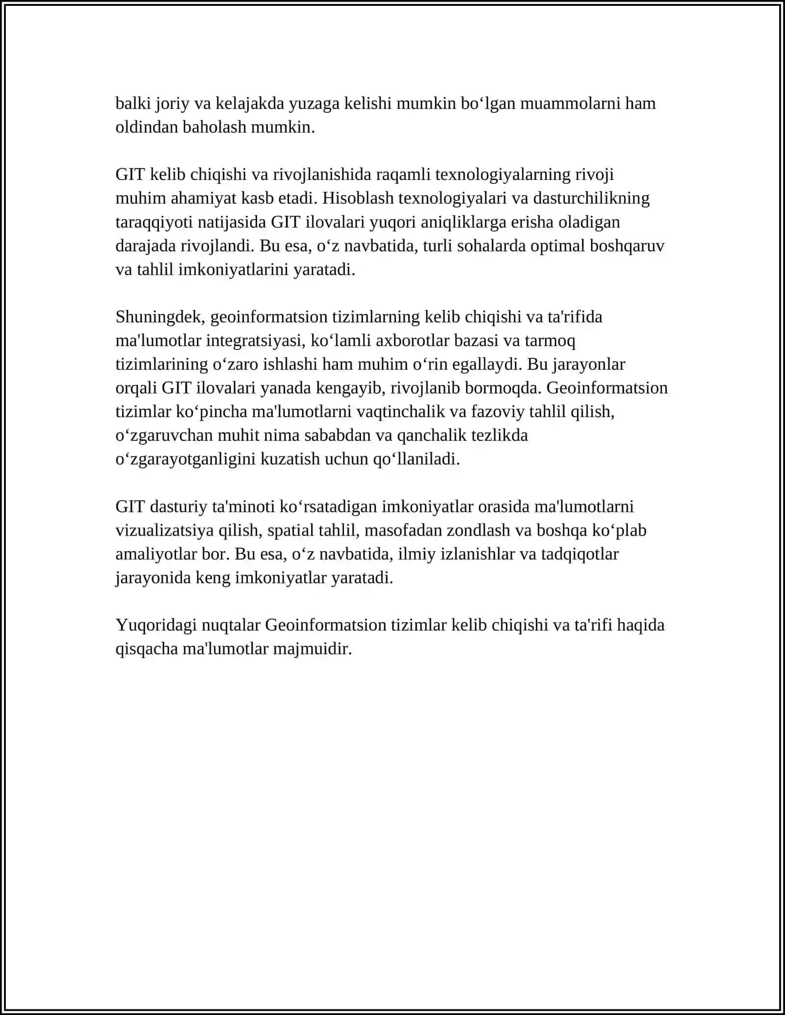 GEOAXBOROT TIZIMLARI VA TCXIIOLOGIYALARI RIVOJLANISHI TARIXIDAN QISQACHA MA’LUMOT 4