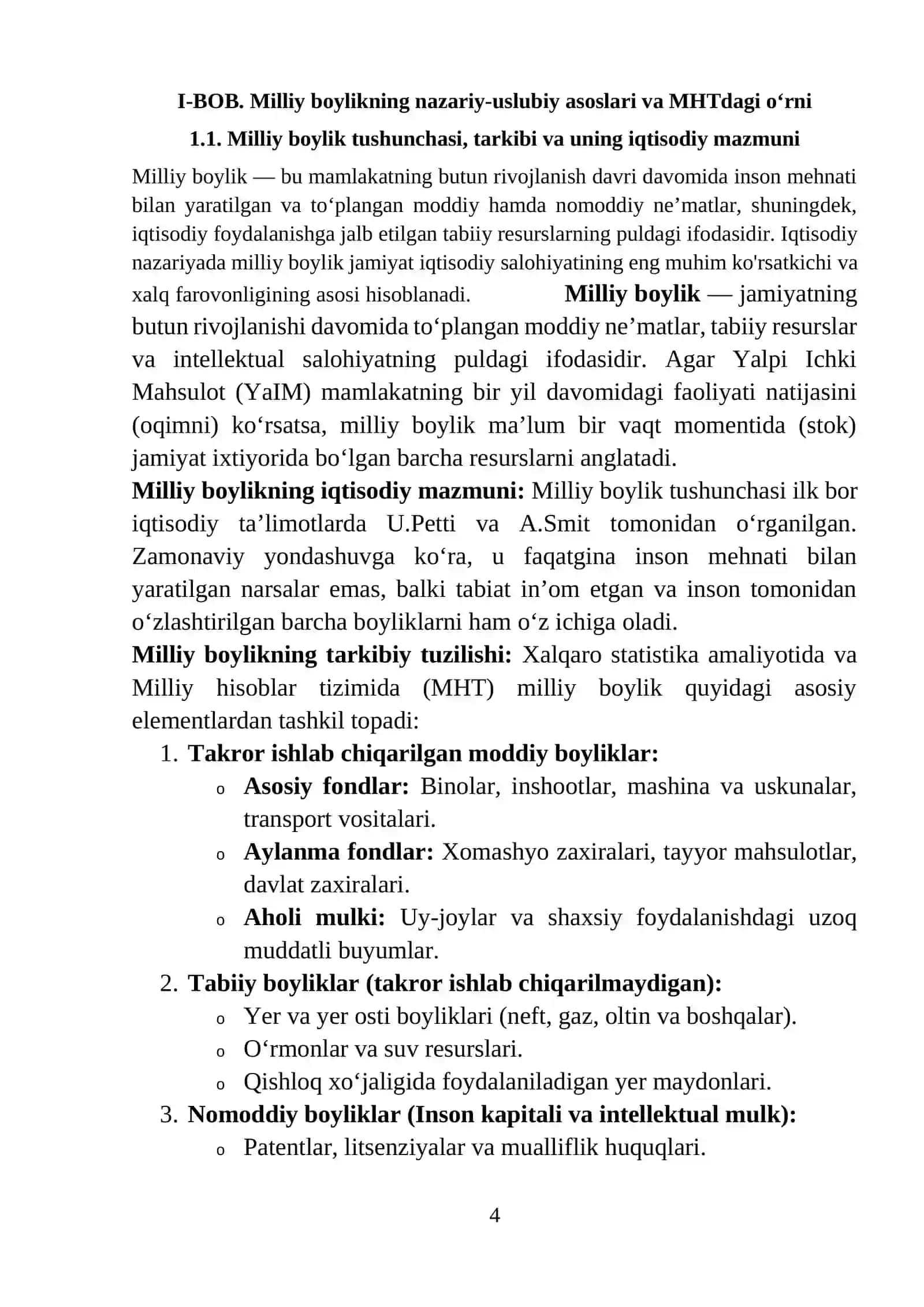 MHTDA MILLIY BOYLIKNI ANIQLASHNING O’ZIGA XOSLIGI 4