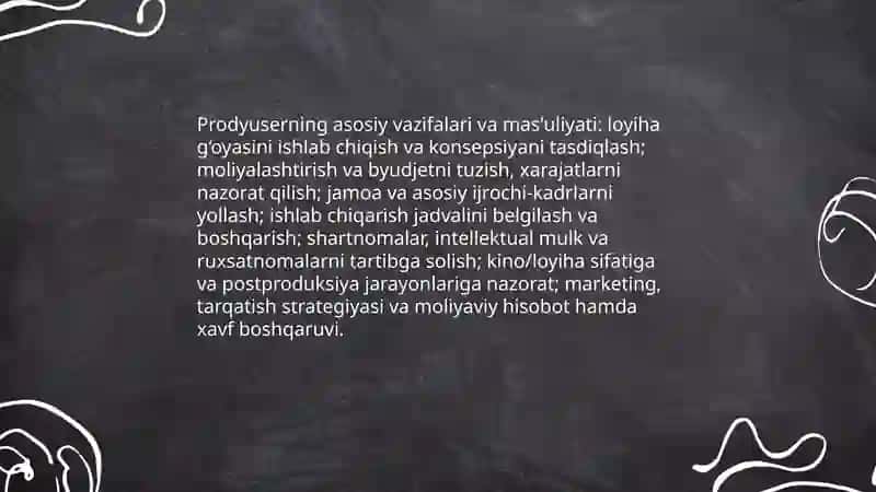 Prodyuserlik faoliyati 4