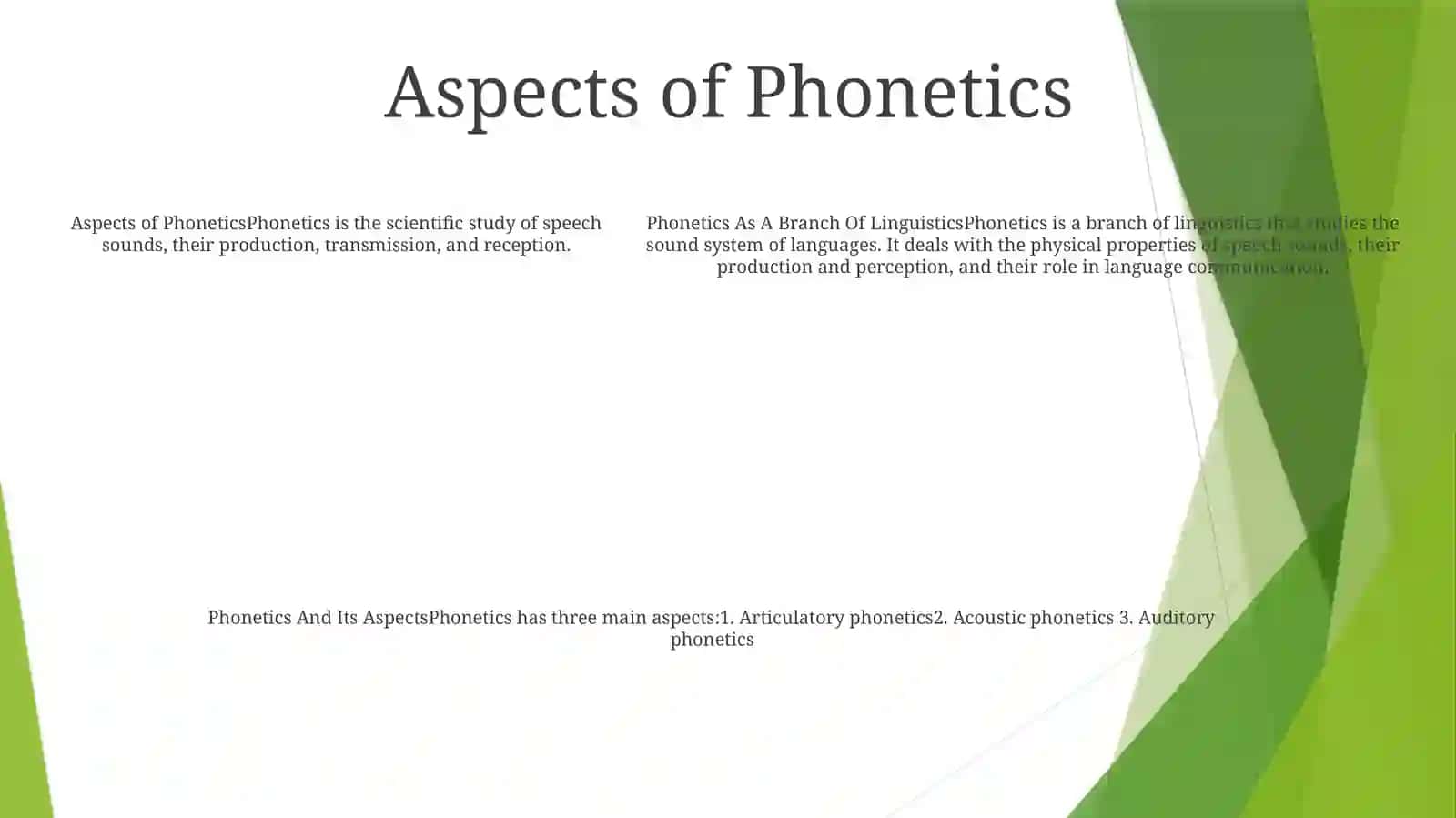 Phonetics As A Branch Of Linguistics 4