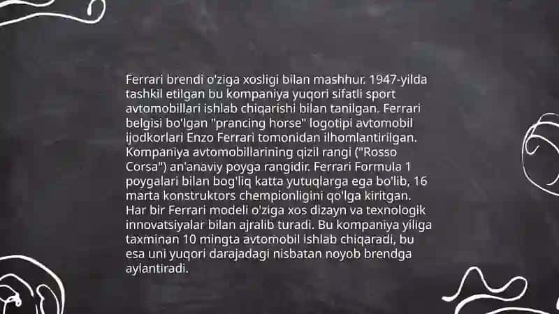 Ferrari kompaniyasining tarixi 4