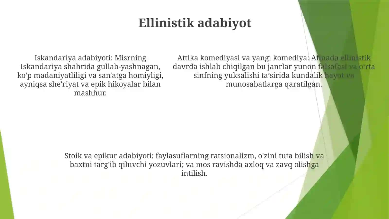 Antik Davr Yunon Adabiyoti 4