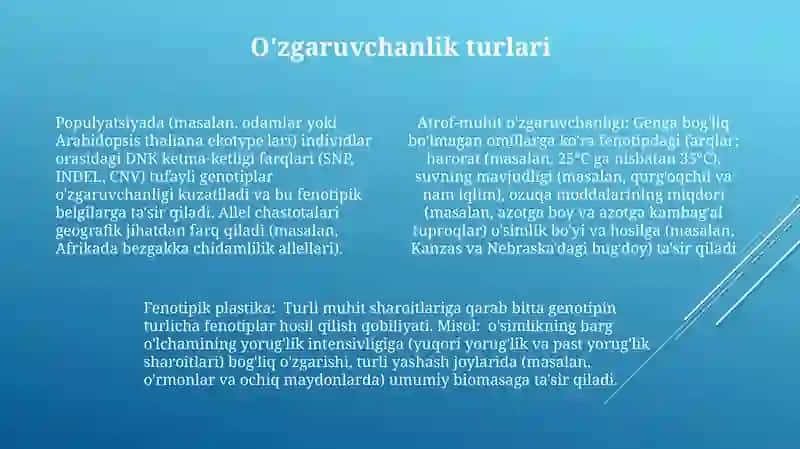 Ozgaruvchanlik va uning xillari 4