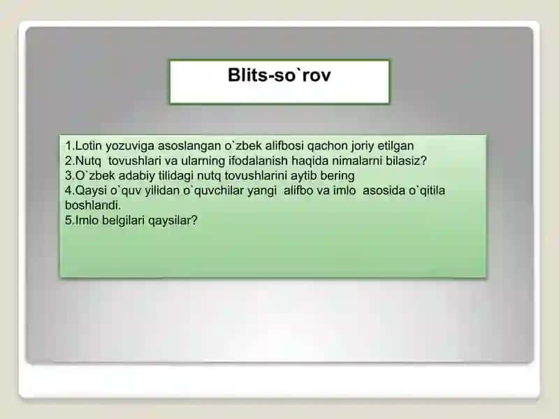 Ona tilini o'rganish 4