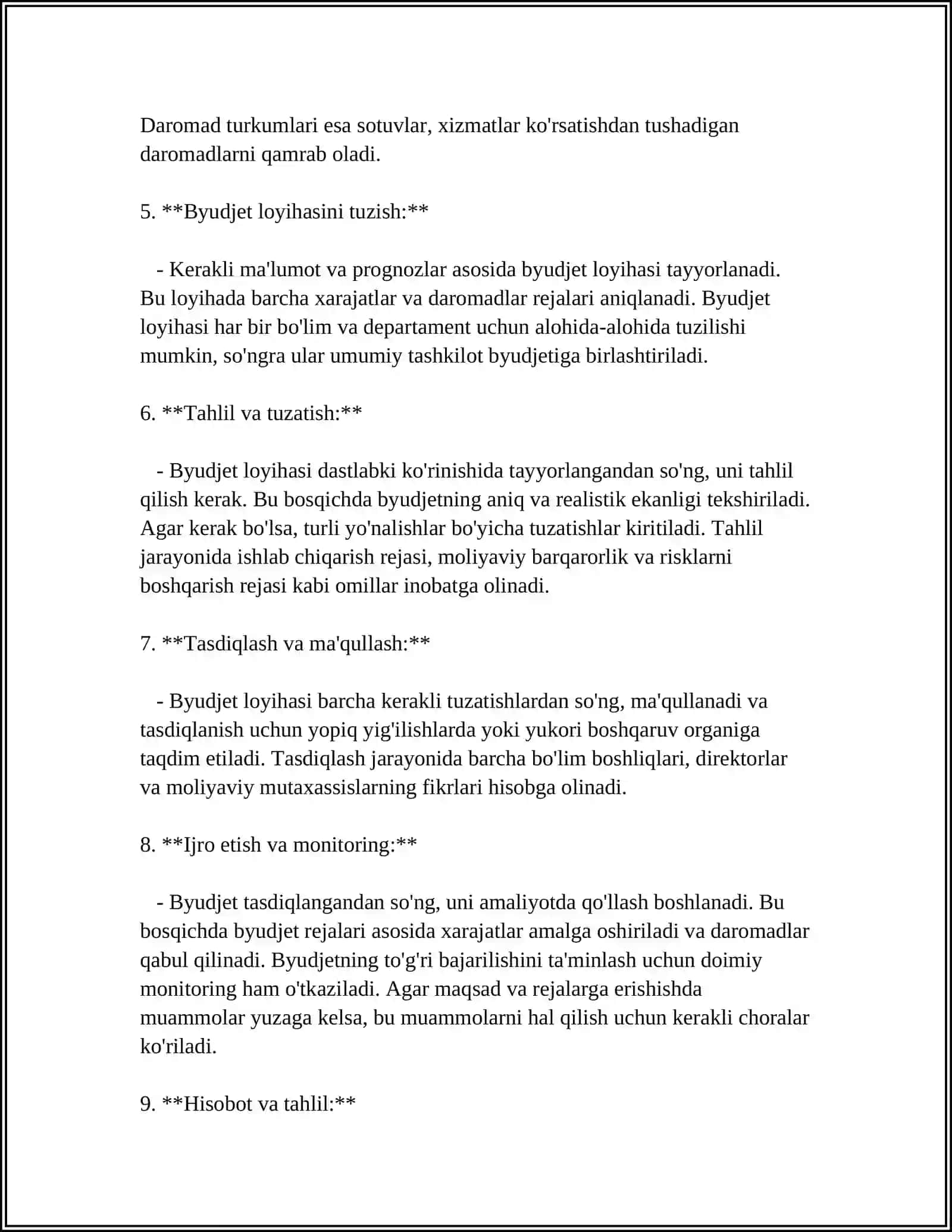 BUDJET SO‘ROVLARNI TUZISH VA KURIB CHIQISH TARTIBI 4
