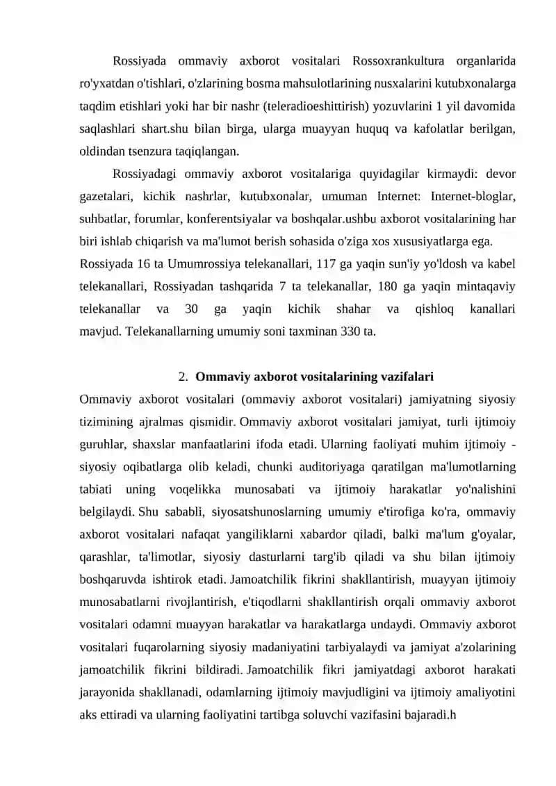 Ommaviy axborot vositalari 4