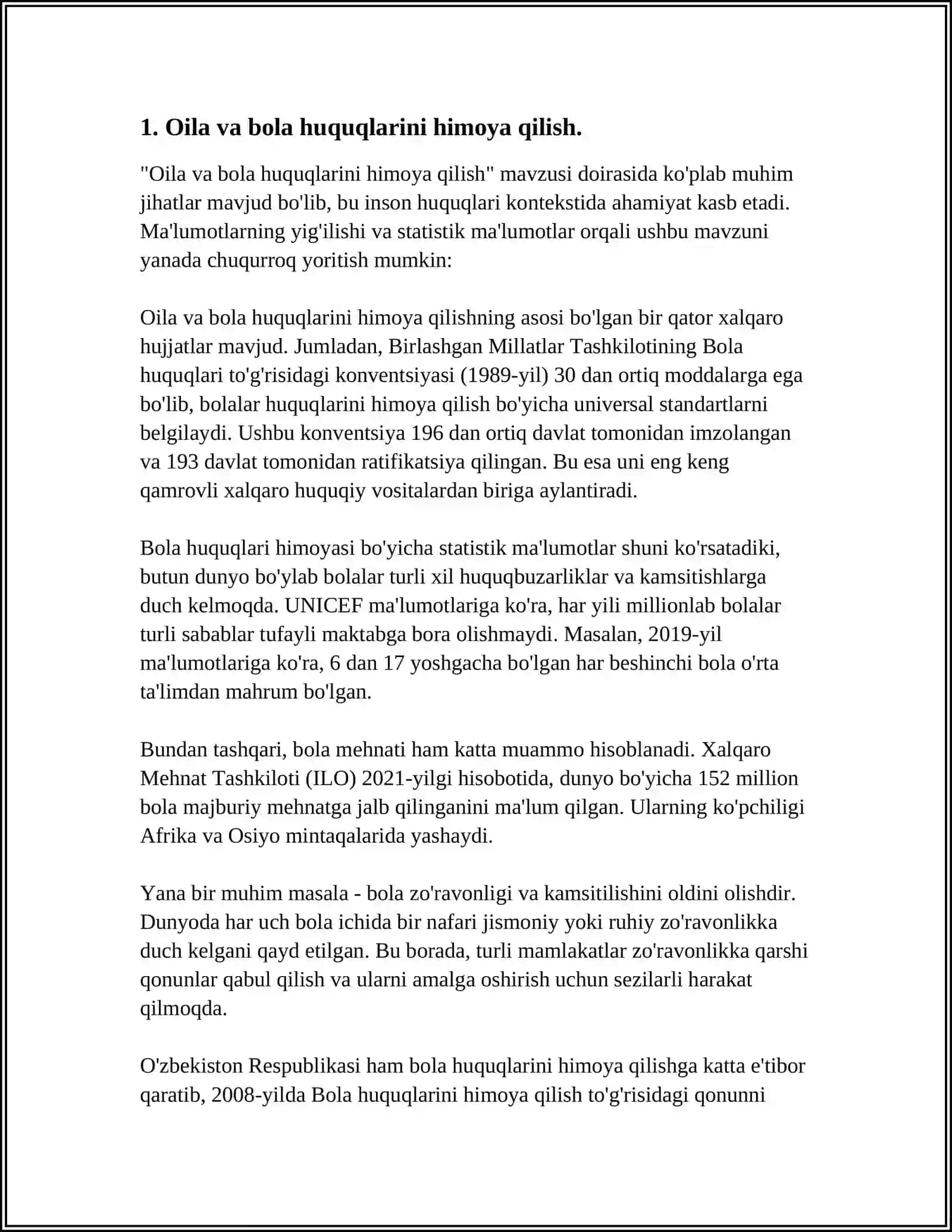 OILA VA BOLALARGA IJTIMOIY-HUQUQIY VA PSIXOLOGIK-PEDAGOGIK YORDAM 4