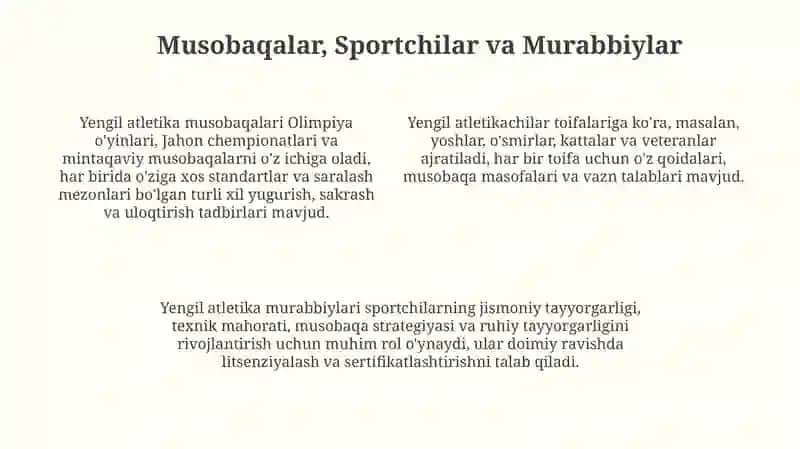 Yengil atletika bulimlari va turkimlanishi 4