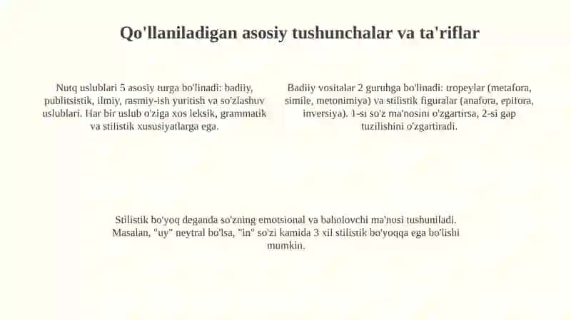 Nutq uslublari va badiiy vositalar 4