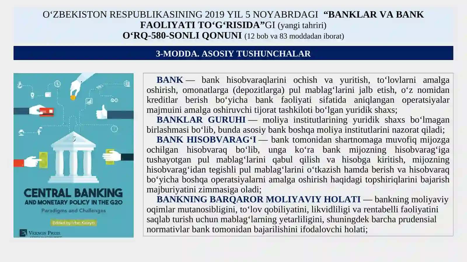 Mavzu Banklarning Mohiyati va Asosiy Funksiyalari 4