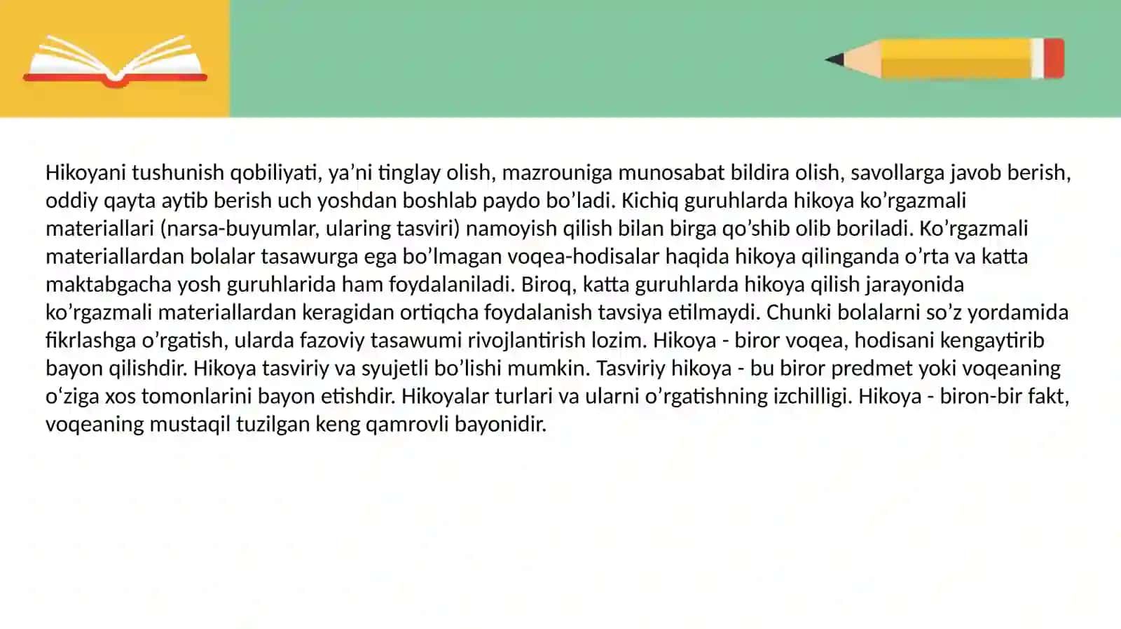 Hikoya qilish turlari va metodlari 4