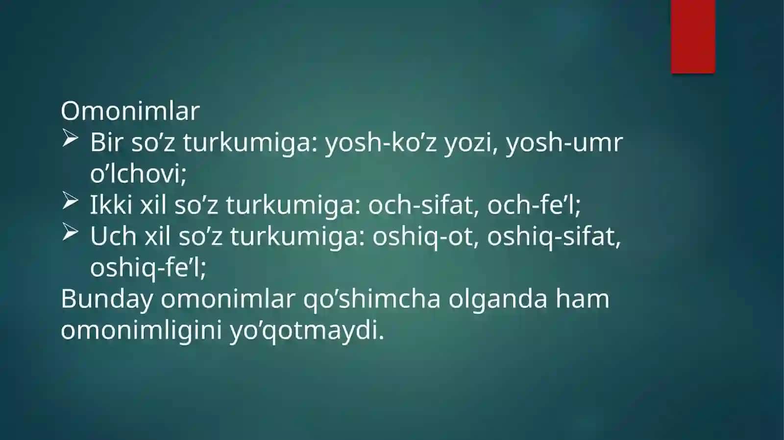 Lug’attarkibiningshaklvama’nomunosabatlarijihatidantavsiflanishi 4