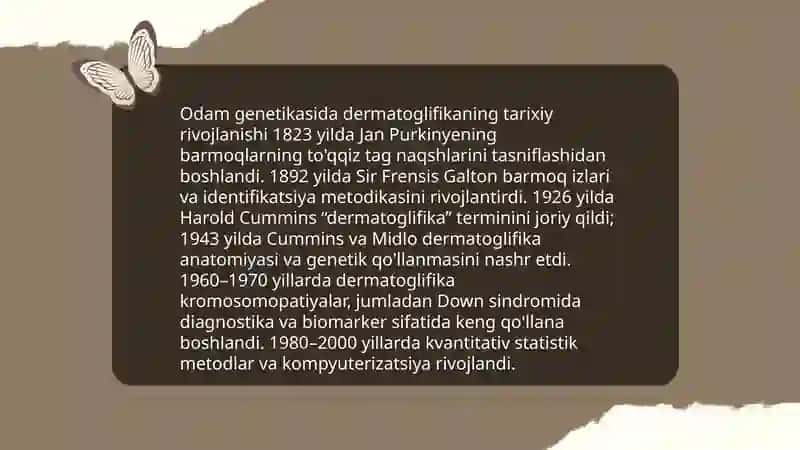 Odam genetikasining usullari dermatoglifika usuli 4