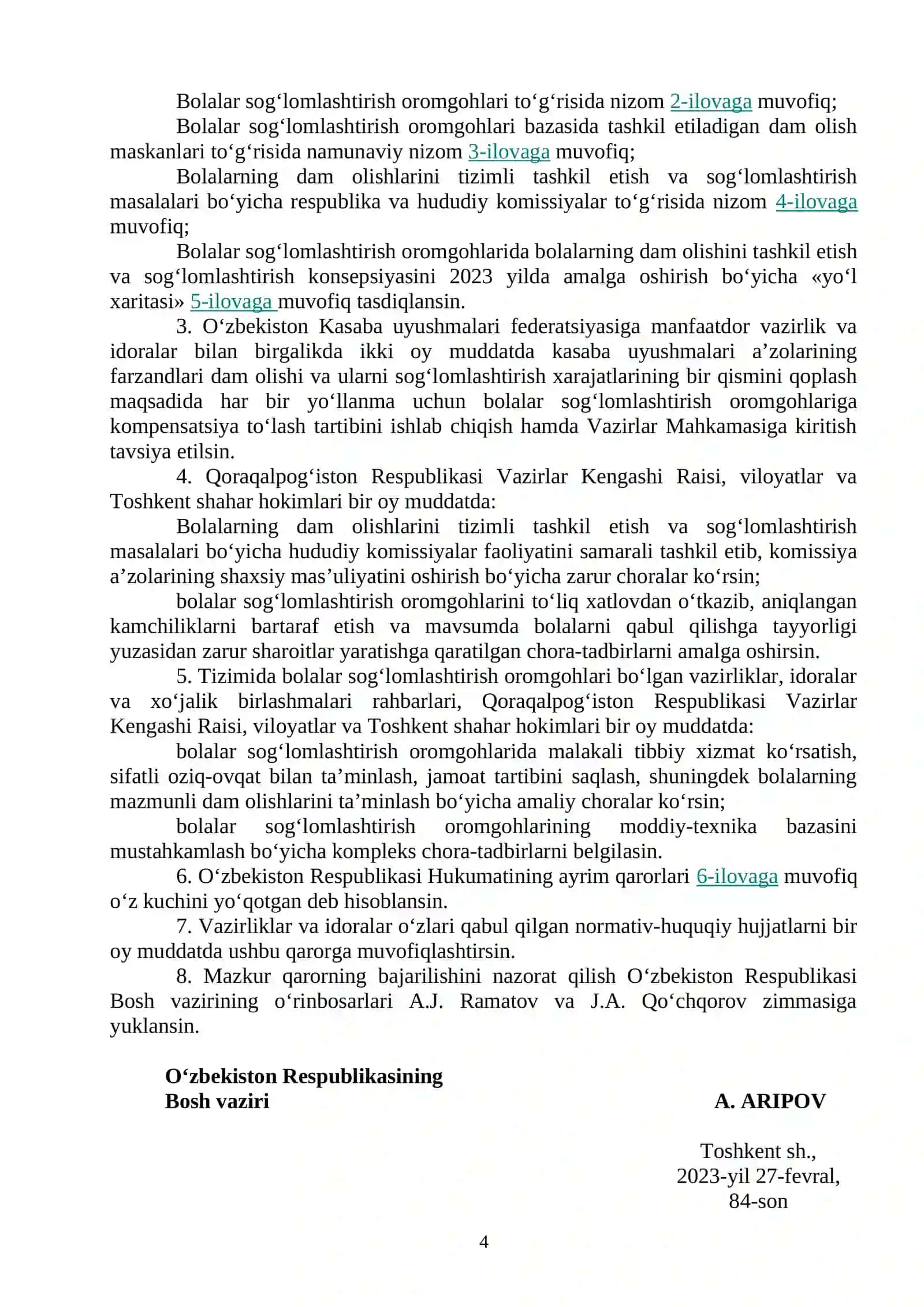 Yoz-2026 Yo'z Mavsumida Bolalarning Kunduzgi Sog'lomlashtirish Oromgohlari Faoliyatini Tashkil Etish Bo'yicha Metodik Qo'llanma 4