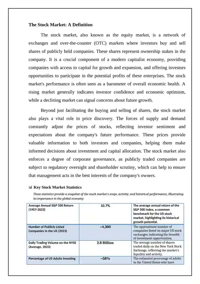 The Stock market:An Overview. Grampreposition of place and direction 4