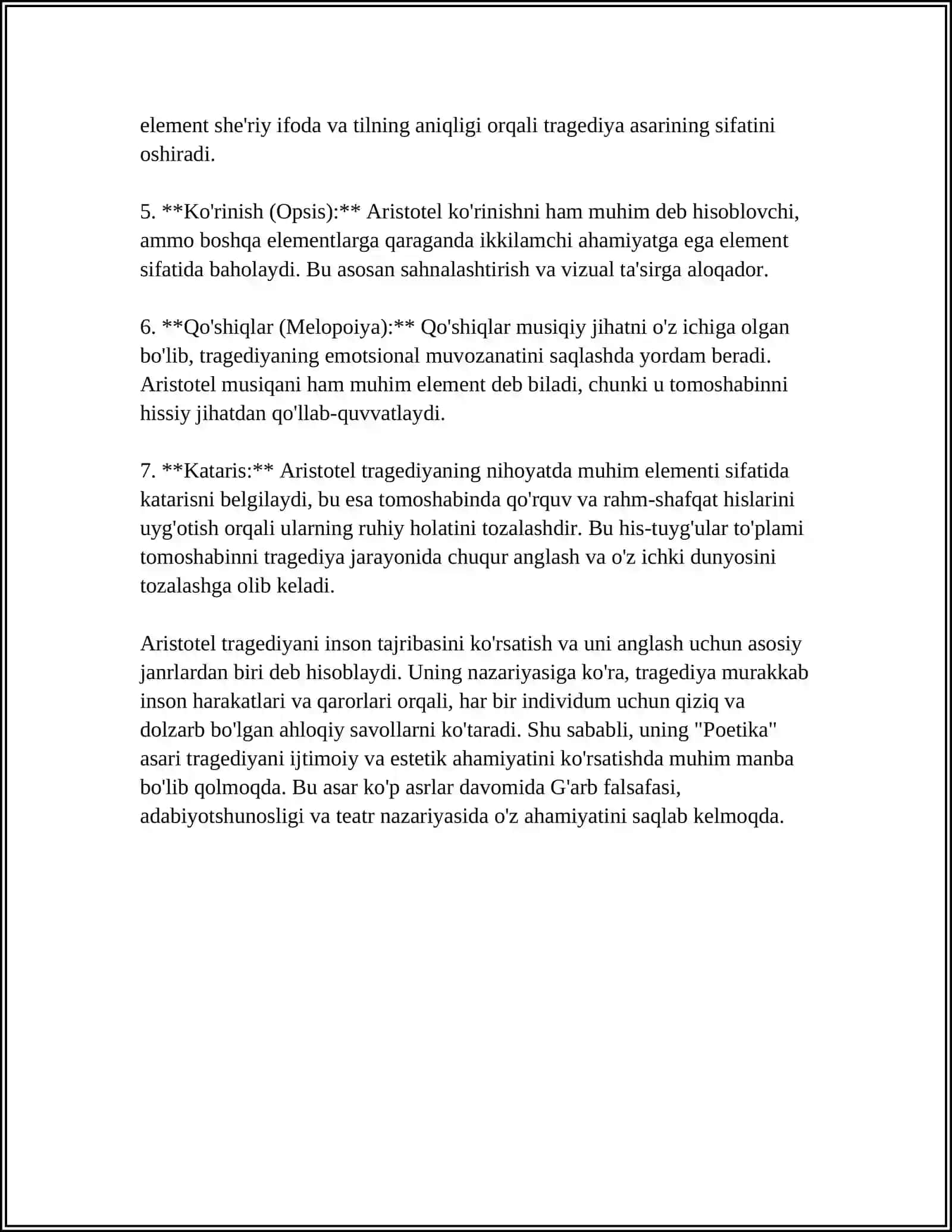 ARISTOTELNING “POETIKA” ASARINI O‘QIB O‘RGANISH 4