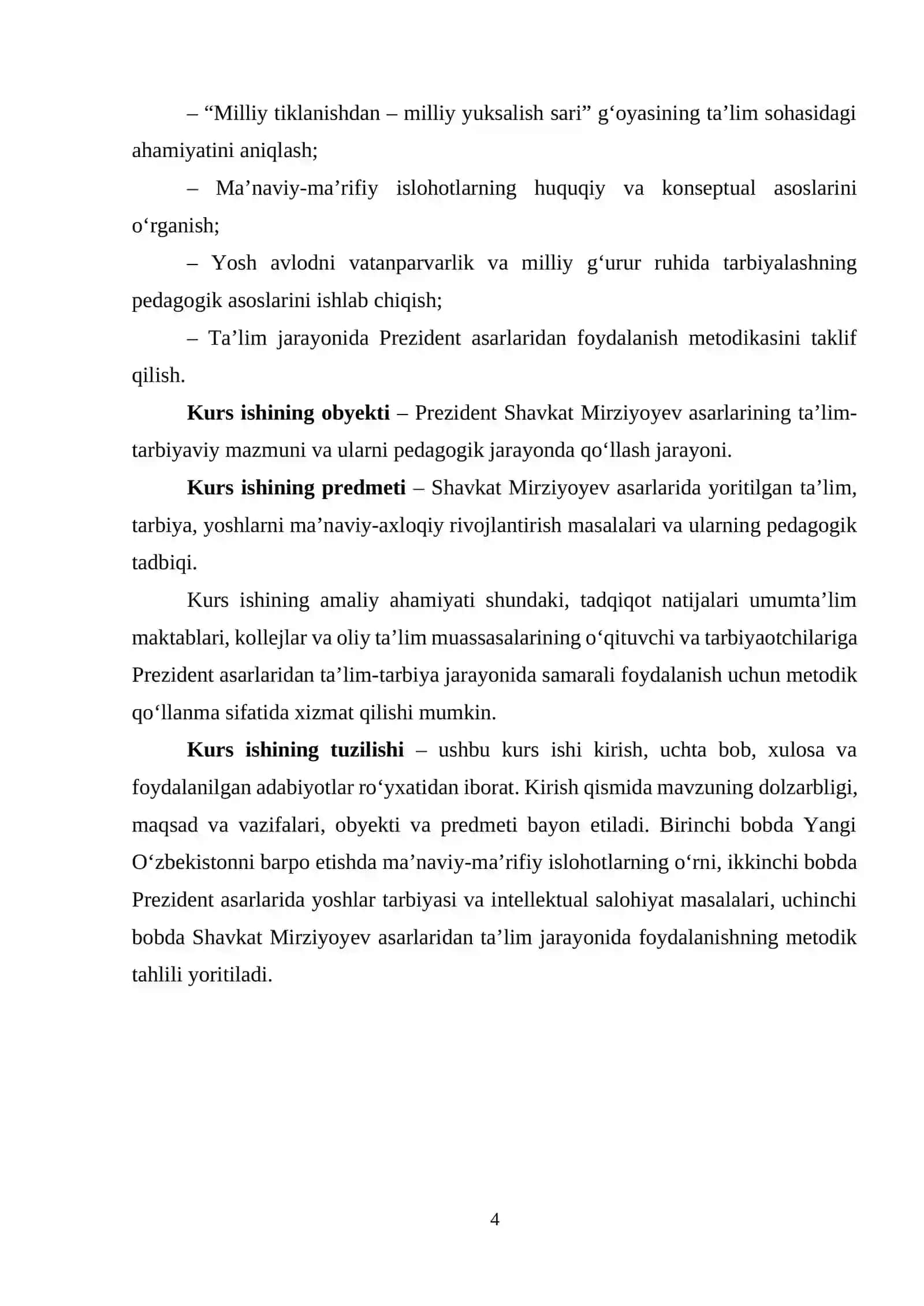 PREZIDENT SHAVKAT MIRZIYOYEV ASARLARINING TA‘LIM-TARBIYAVIY AHAMIYATI 4