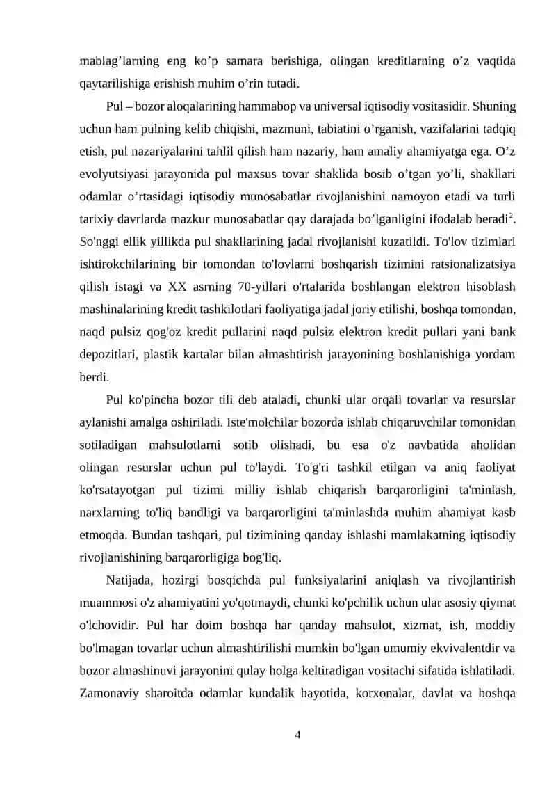 Pulning qadrini mustahkamlashga qaratilgan chora tadbirlar 4