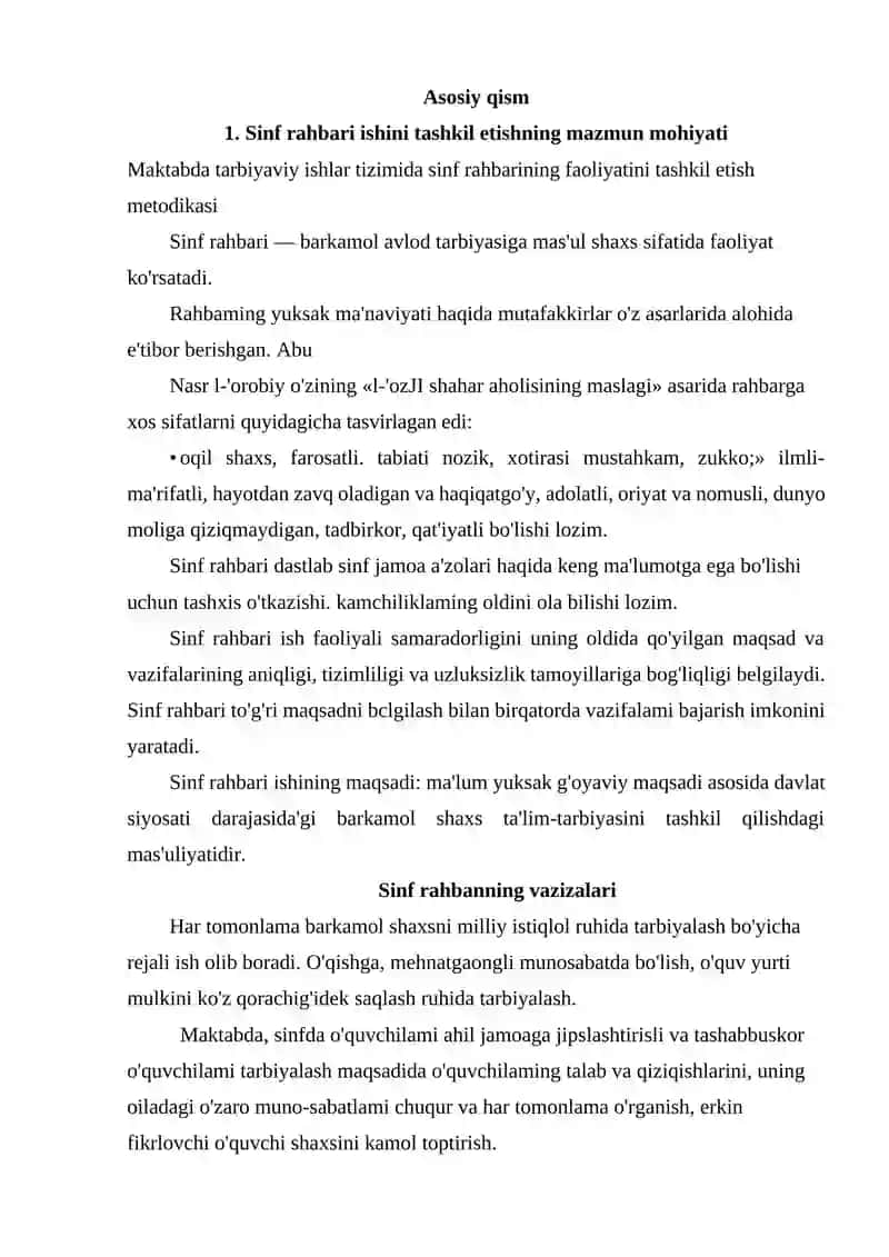 Sinf Rahbarining O'quv Faoliyati Samaradorligini Oshirish Yo'llari 4