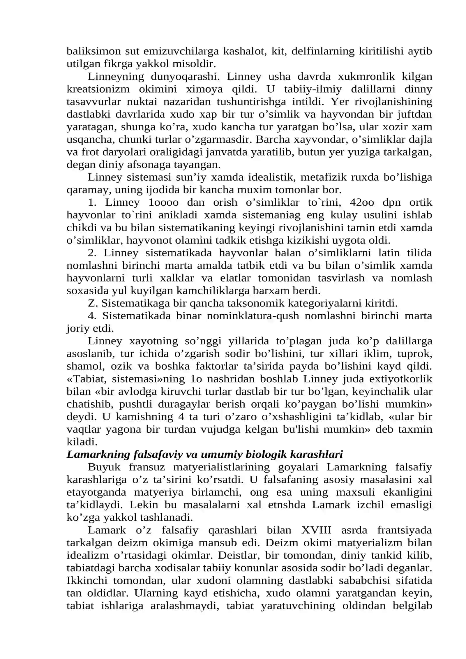 CH Darvinning evolyusion ta’limoti va undan keyingi davr 4
