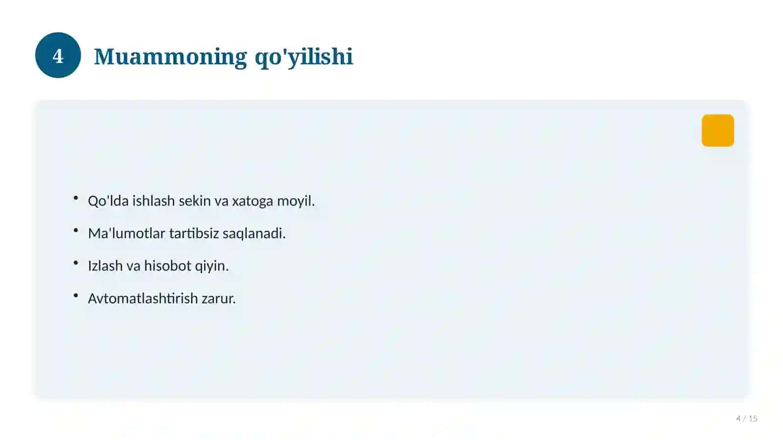 Visual Studio muhitida dasturlash: shifoxona ma'lumotlari uchun dastur ilovasi 4
