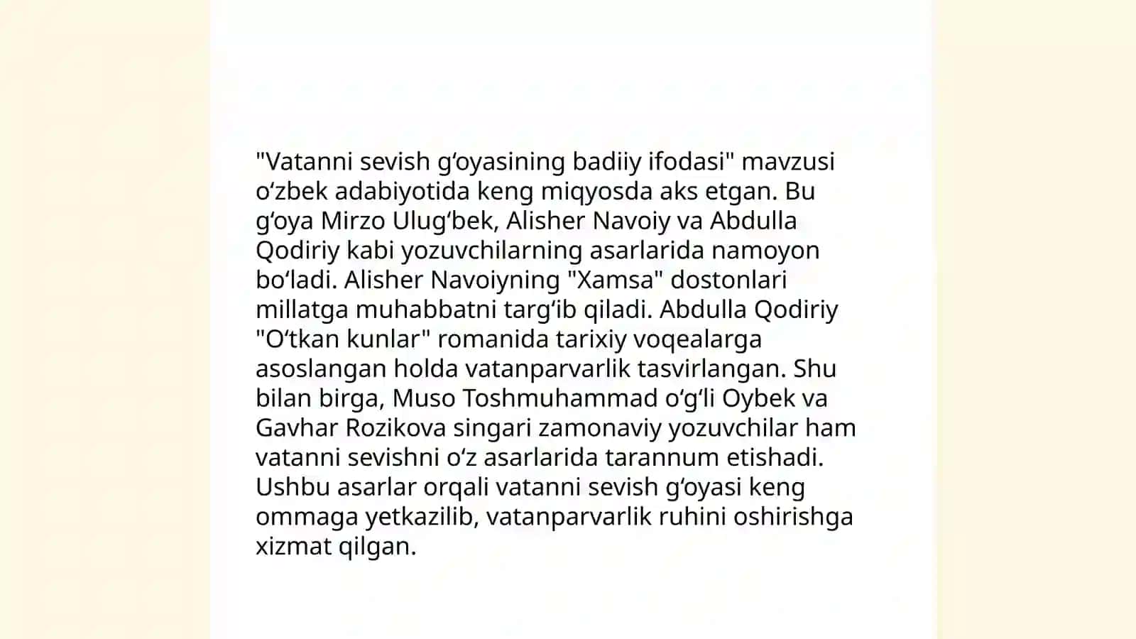 Alisher Navoiy ruboiylarida Vatan vavatanparvarlik ģoyalarining badiiy talqini 4