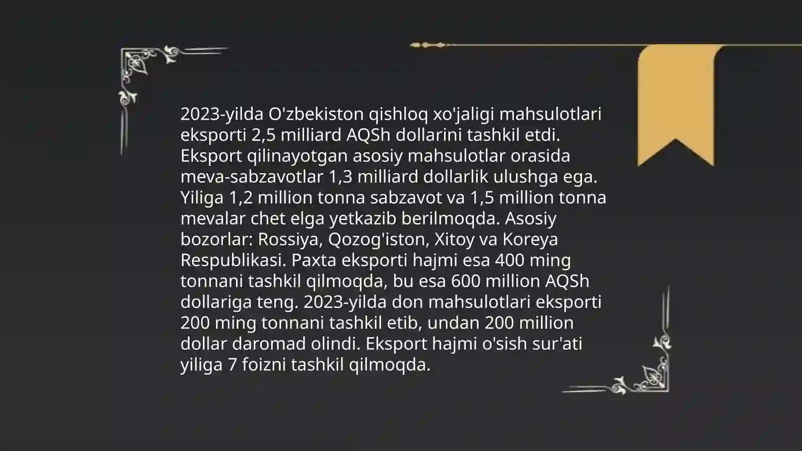 Yer islohotlari va dehqon xo'jaliklarining rivojlanishi 4