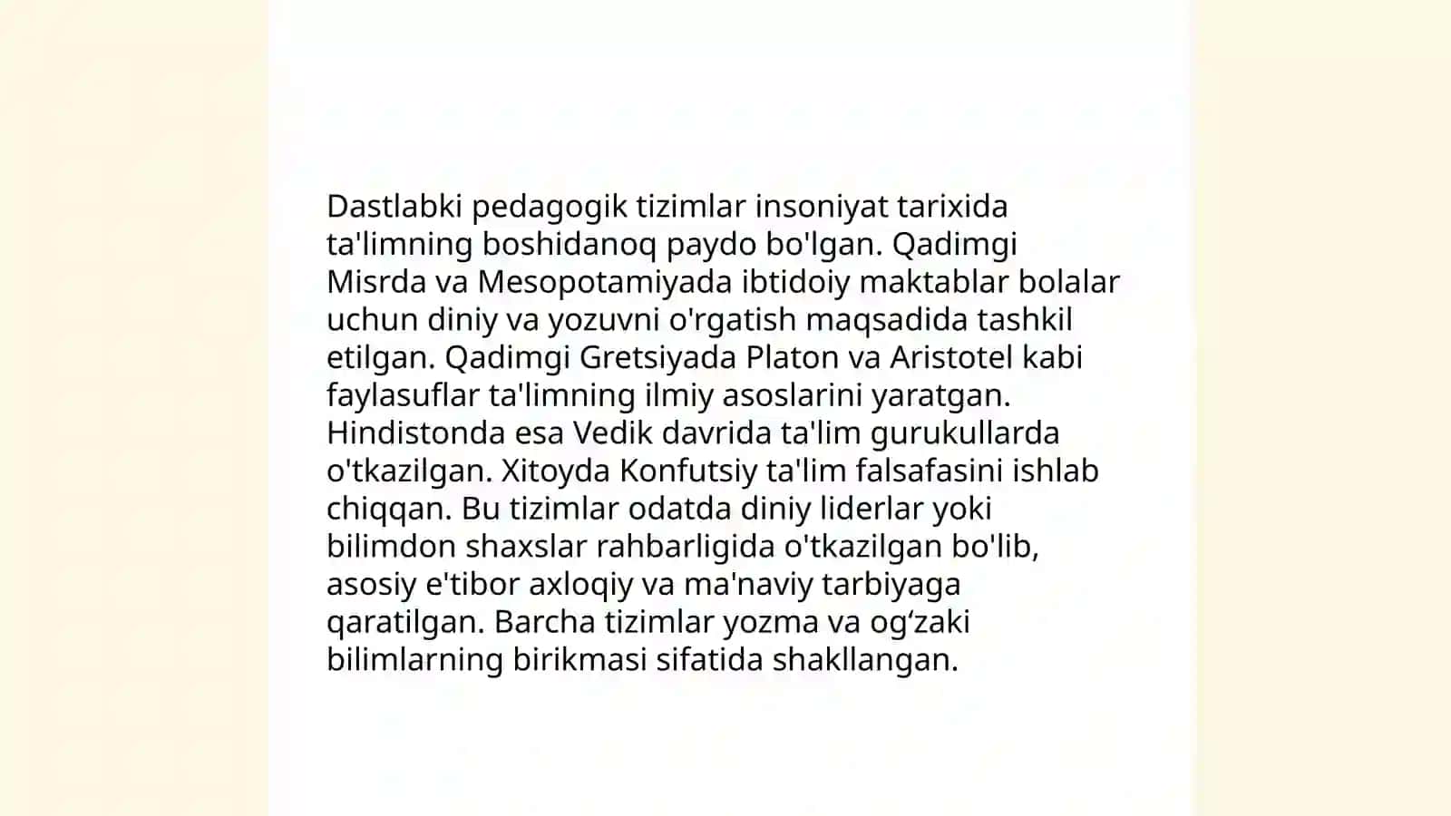 Pedagogika fanining paydo boʻlishi va rivojlanishi 4