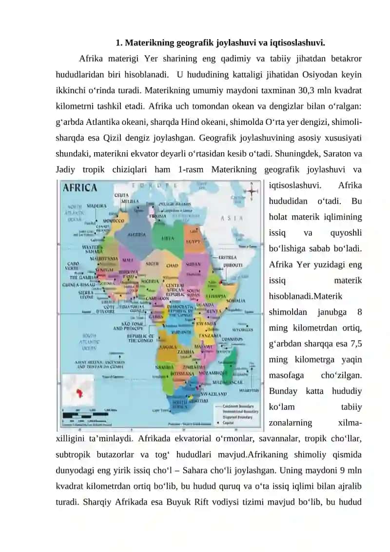 Afrika materigining muhofaza etiladigan tabiiy hududlar 4