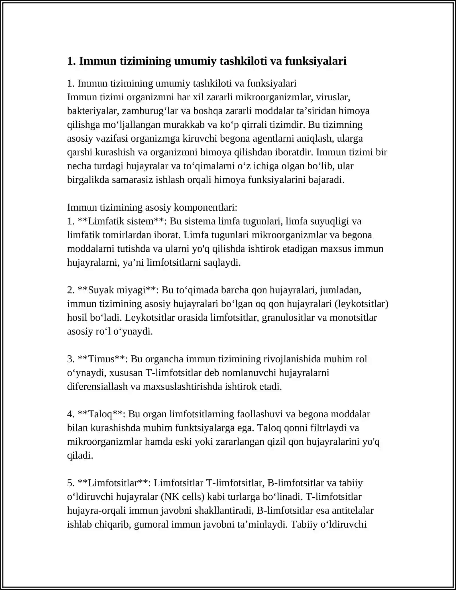 IMMUN SISTEMSI FIZIOLOGIYASI 4