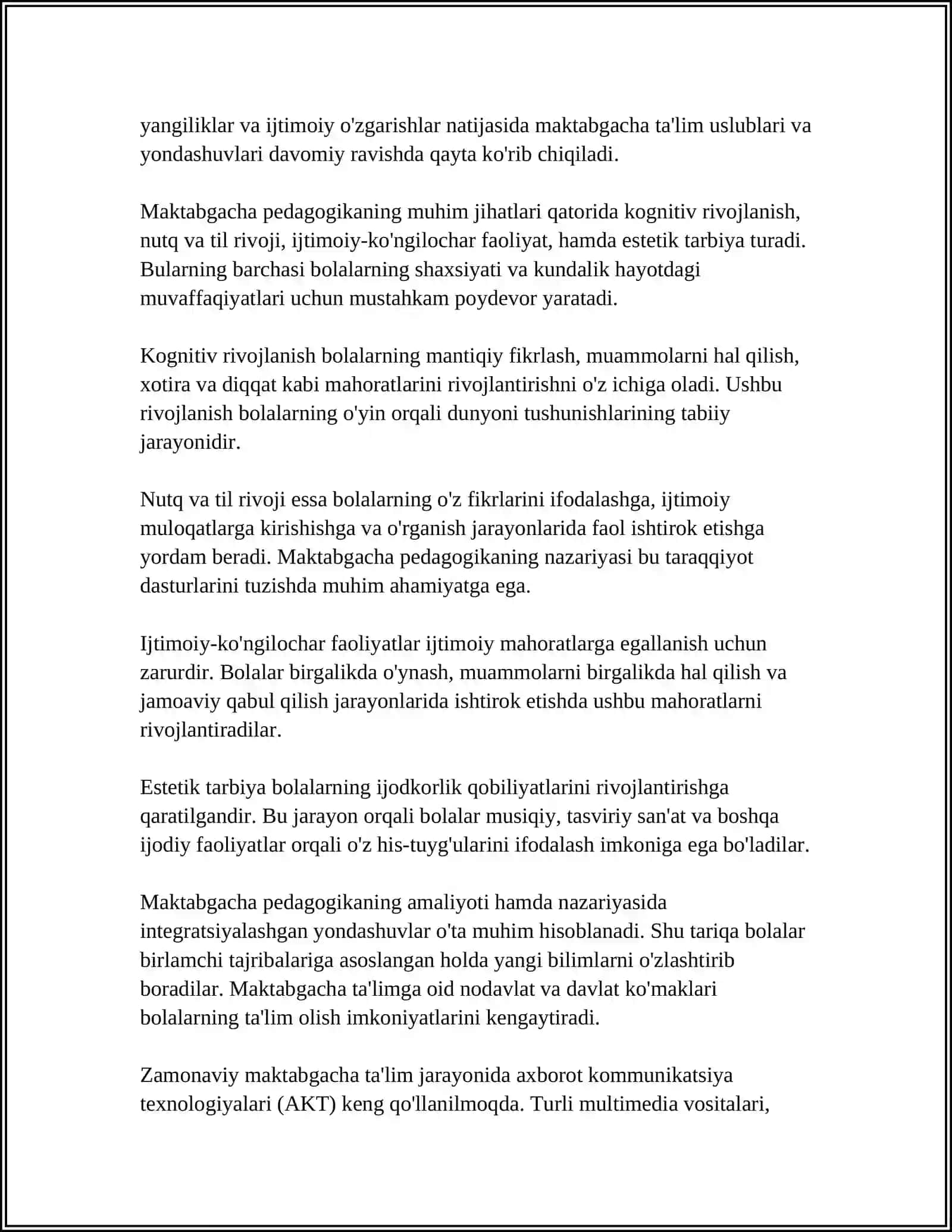 MAKTABGACHA PEDAGOGIKA FAN SIFATIDA 4