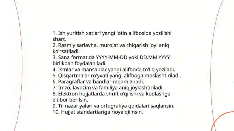 Davlat tili va yangi Alifboda ish yuritish 4