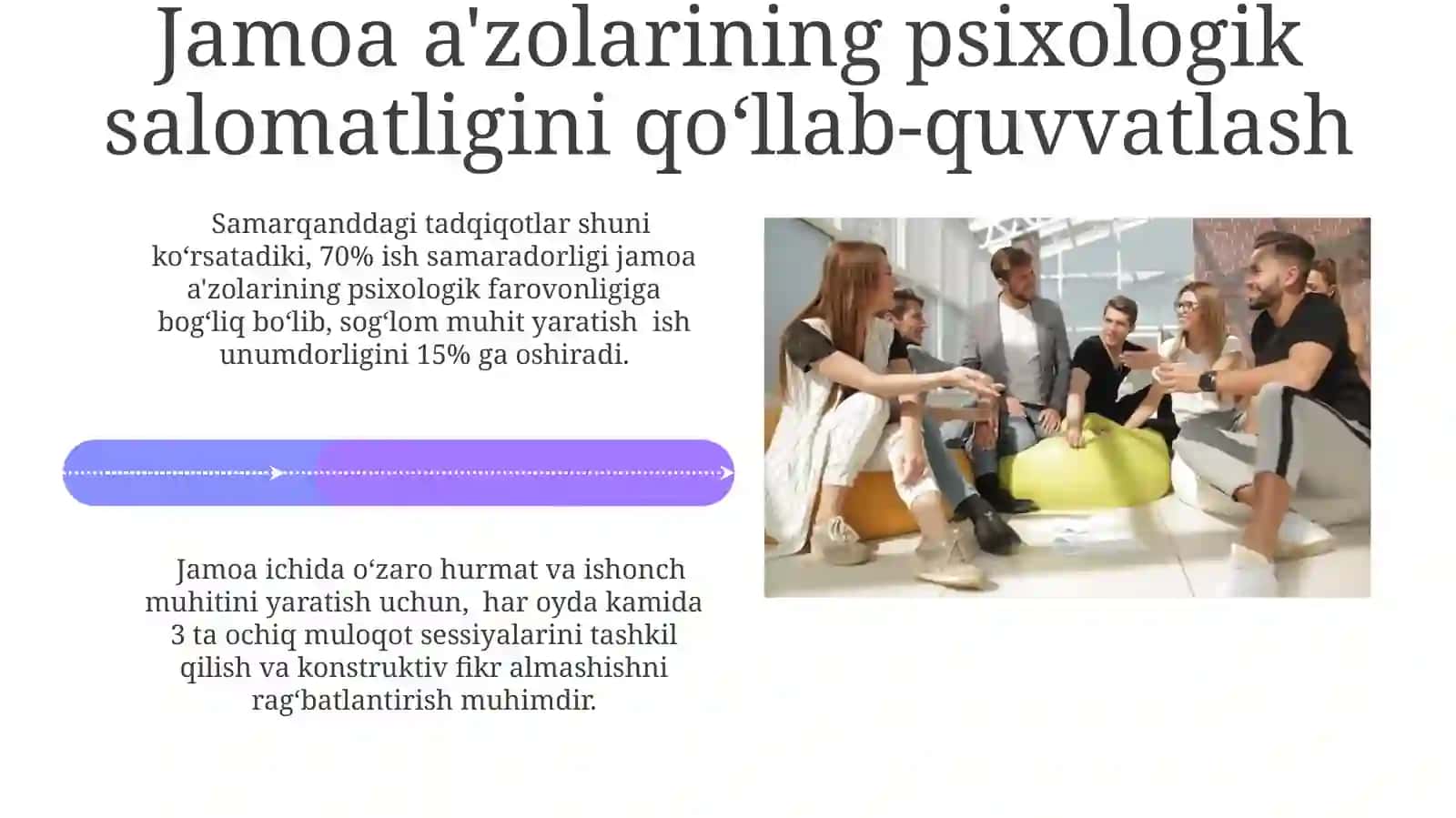 Jamoadasogʻlompsixologikmuhitnishakllantirish 4