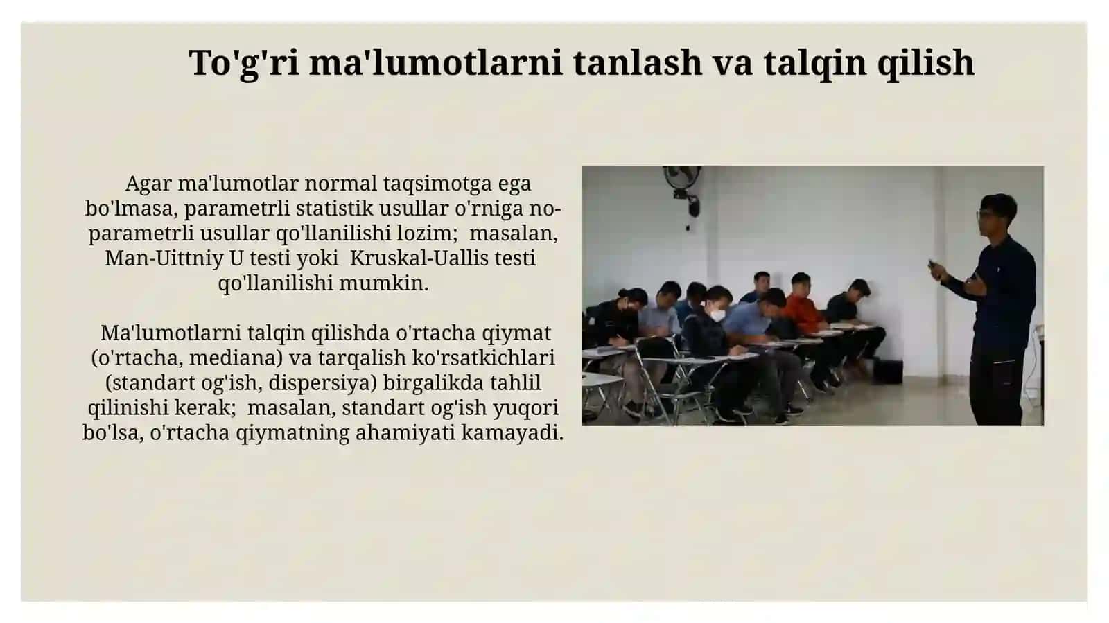 Statistik ma'lumotlarni jadval va grafiklarda tasvirlash 4