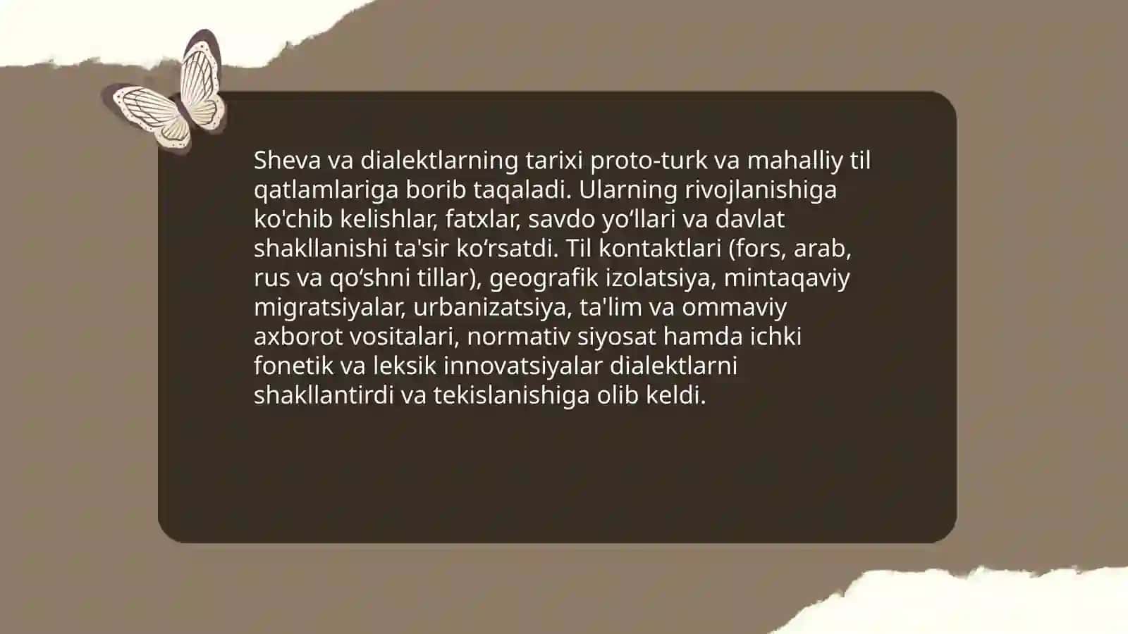 Sheva, dialekt, lahjaning xususiyatlari, ularni o‘rganish metodlari 4
