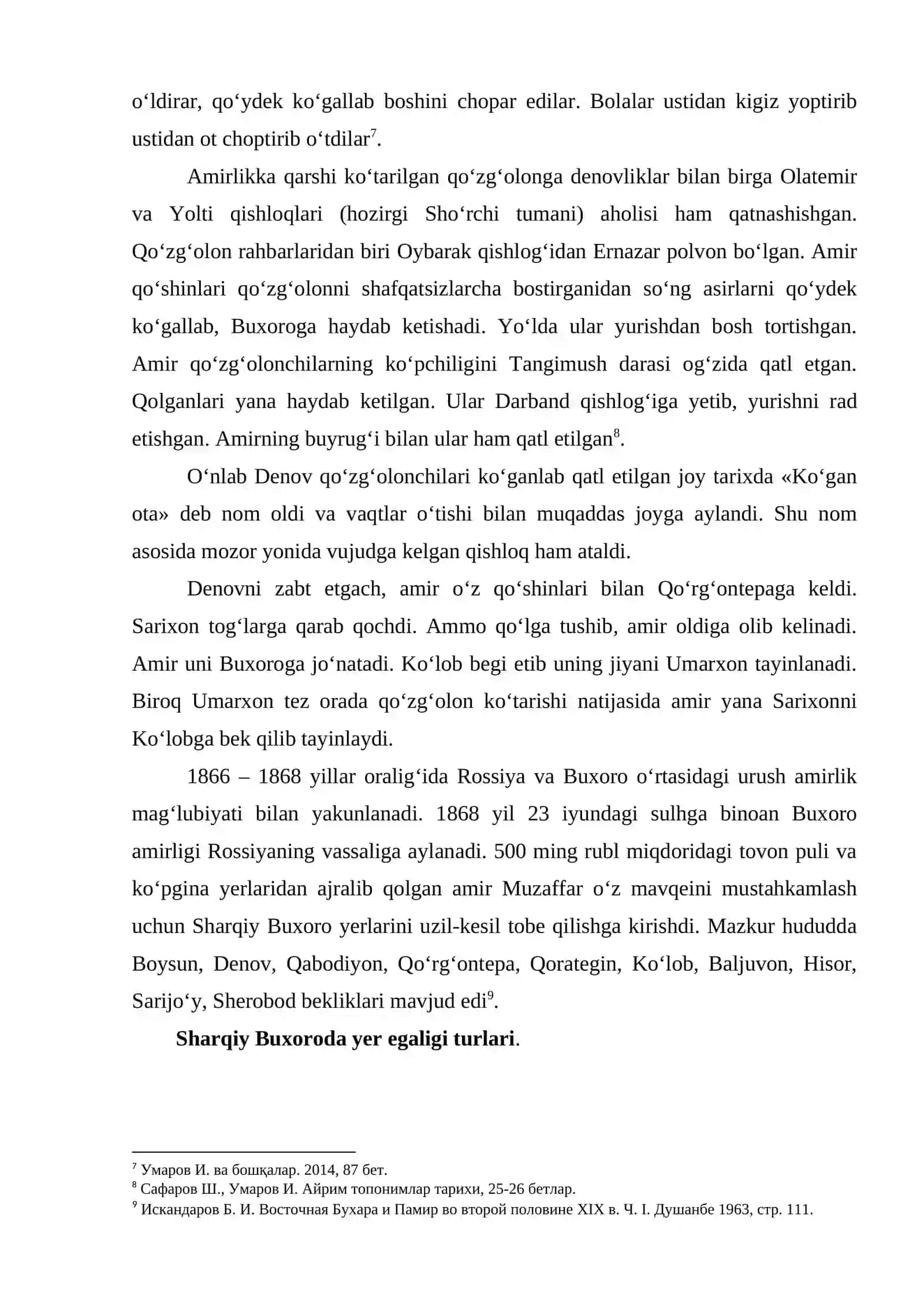 XIX asr ikkinchi yarmida Sharqiy Buxoroda siyosiy vaziyat 4