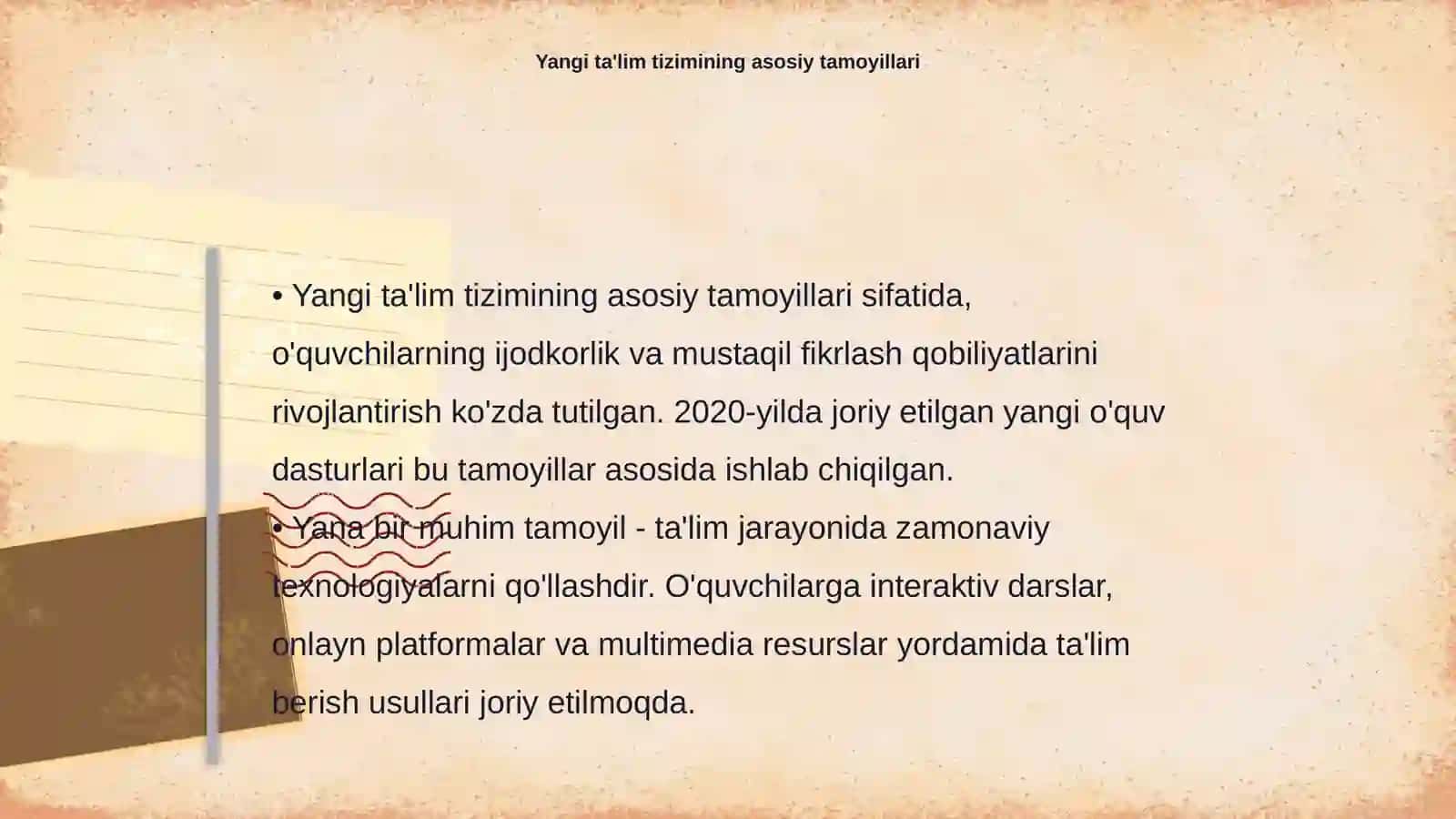 Oʻzbekistonda ta'lim sohasidagi islohatlar 4