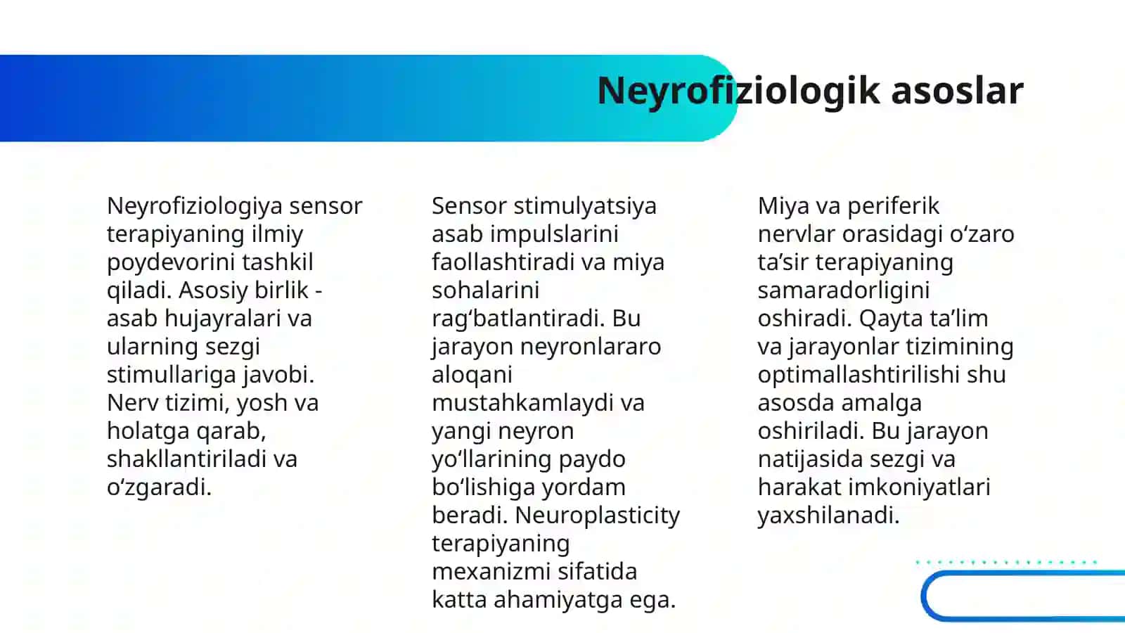SENSOR TERAPIYA VA FIZIK TERAPIYA ORQALI RIVOJLANTIRISH 4