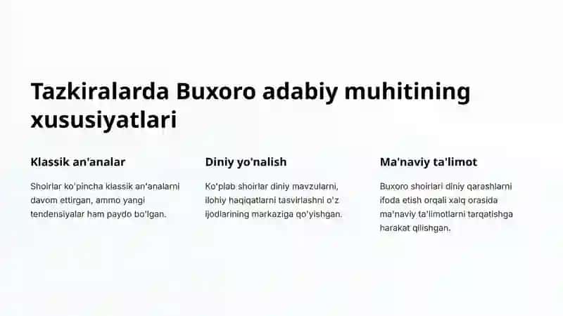 XIX asr Buxoro adabiy muhiti tazkiralari 4