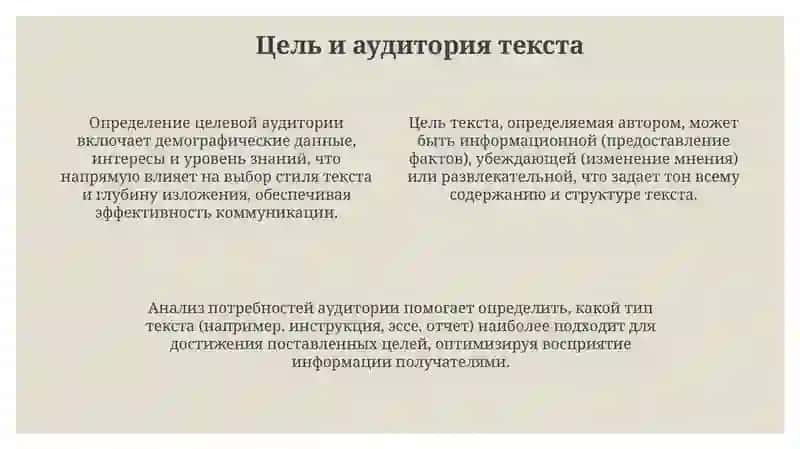 Типы текстов и их характеристики 4