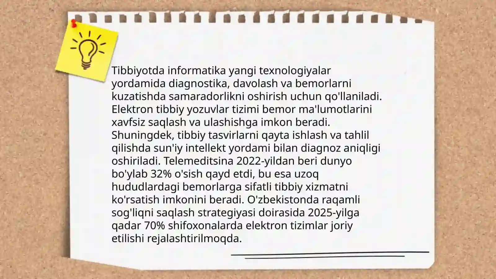 Tibbiyotda ishchi o'rinlarini avtomatlashtirish 4
