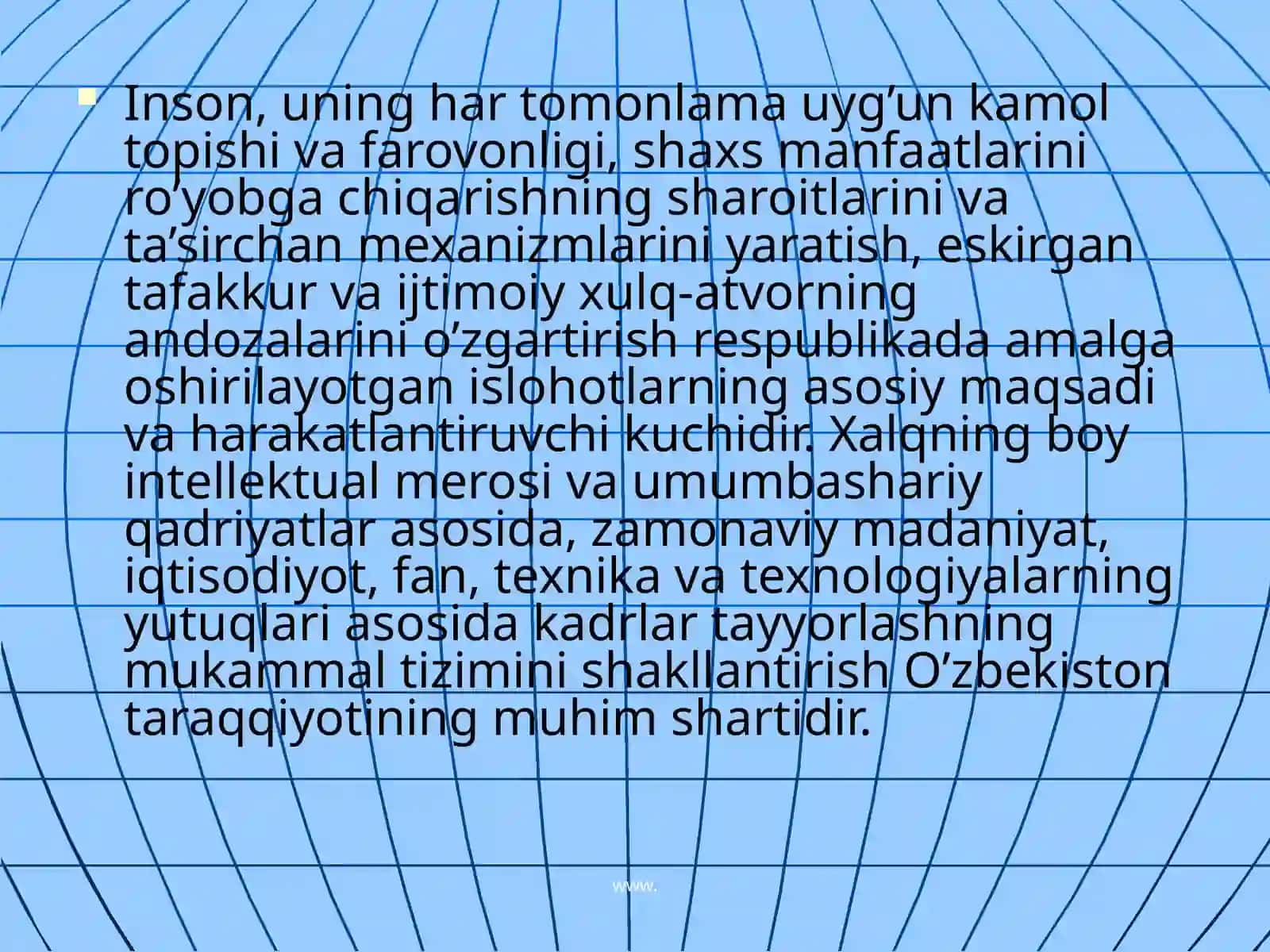 Kadrlar tayyorlash milliy dasturi 4