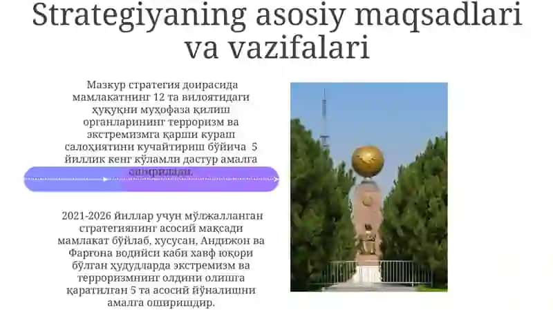 2021-2026yilgamuljallanganeksterimizmvaterrorizmkurashishstrategiyasiUzbekiston 4