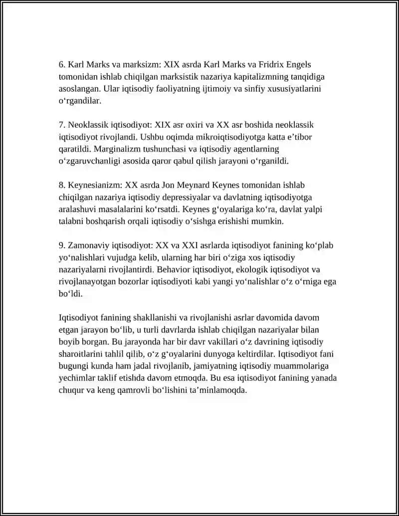 IQTISODIYOT FAN SIFATIDA SHAKLLANISHI VA OQIMLARI 4